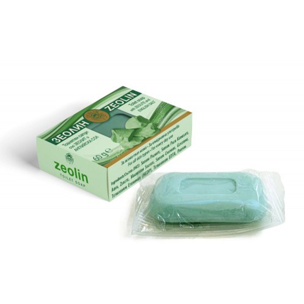 Тоалетен сапун ZEOLIN със ЗЕОЛИТ и АНГЛИЙСКА СОЛ - 60 гр.