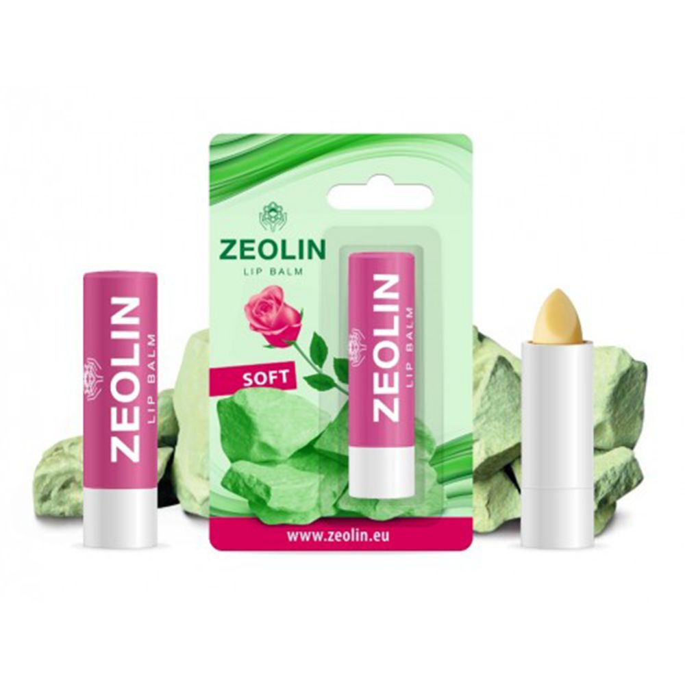Регенериращ soft балсам за устни ZEOLIN със Зеолит и Роза - 4 гр.