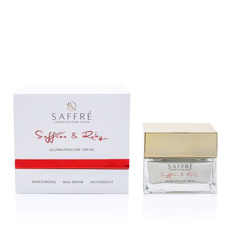 Озаряващ дневен крем за лице, шия и деколте, 50ml - SAFFRE