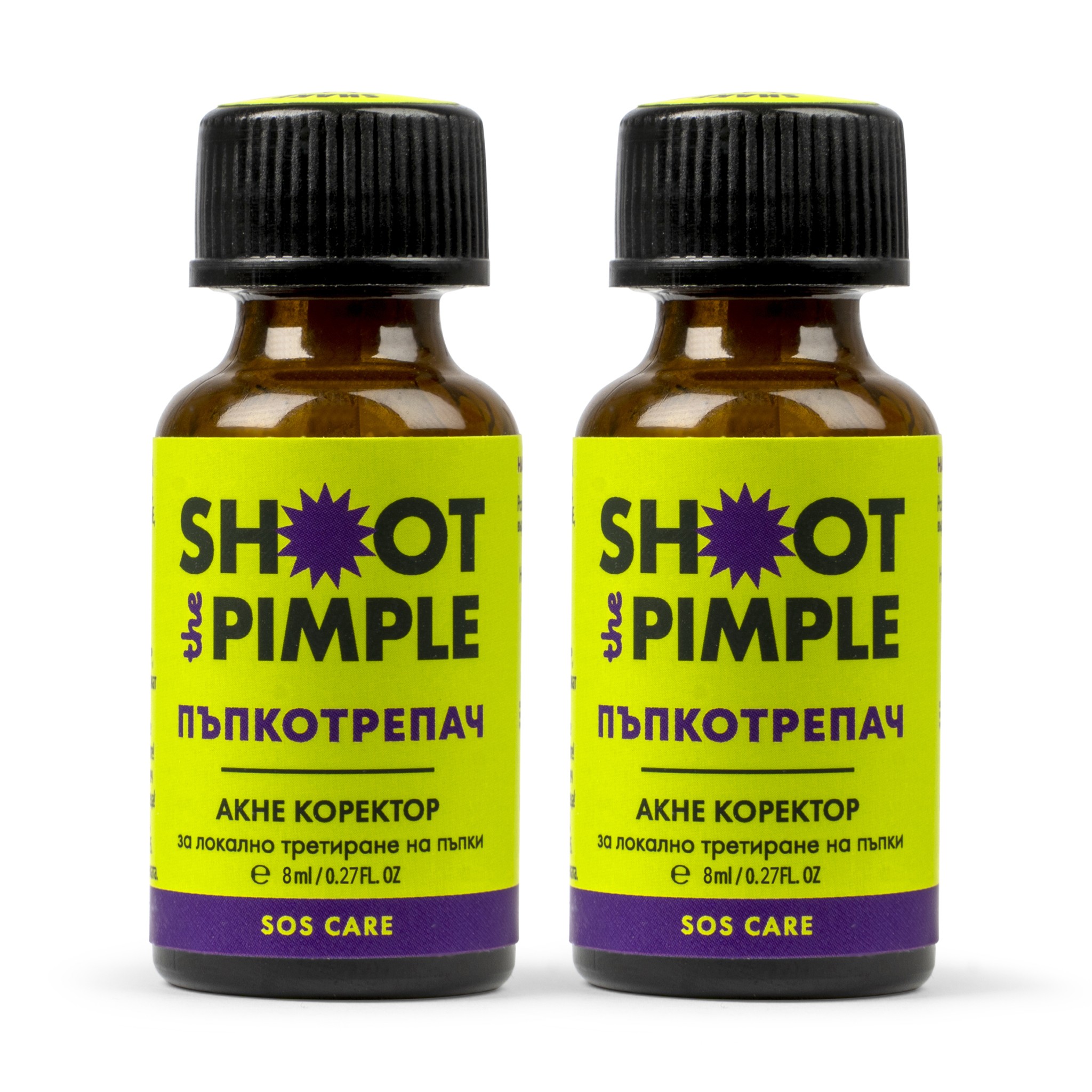 2х Пъпкотрепач-коректор за пъпки и черни точки 8 мл. SHIMANI