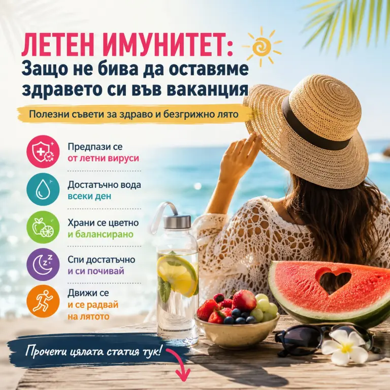 Летен имунитет: защо не бива да оставяме здравето си във ваканция